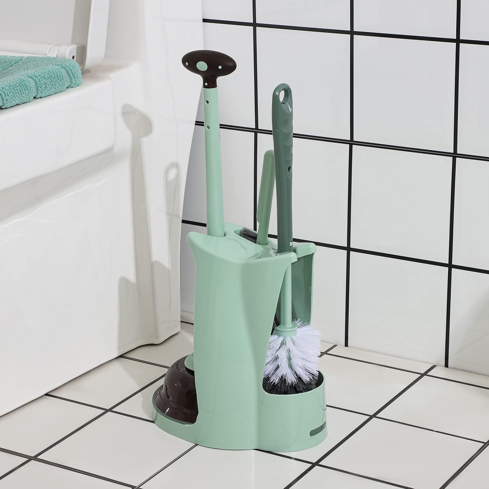 cq acrylic heavy-duty plunger with rubber suction cup for tough clogs