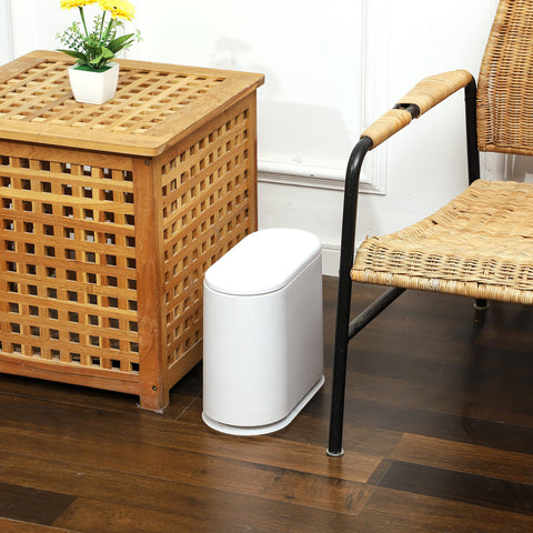 Cq Acrylic slim trash can with modern design for neat rooms