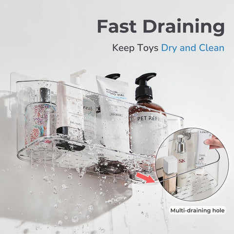 CQUNM 56 drainage holes demonstrate fast drying and tidy bath toys