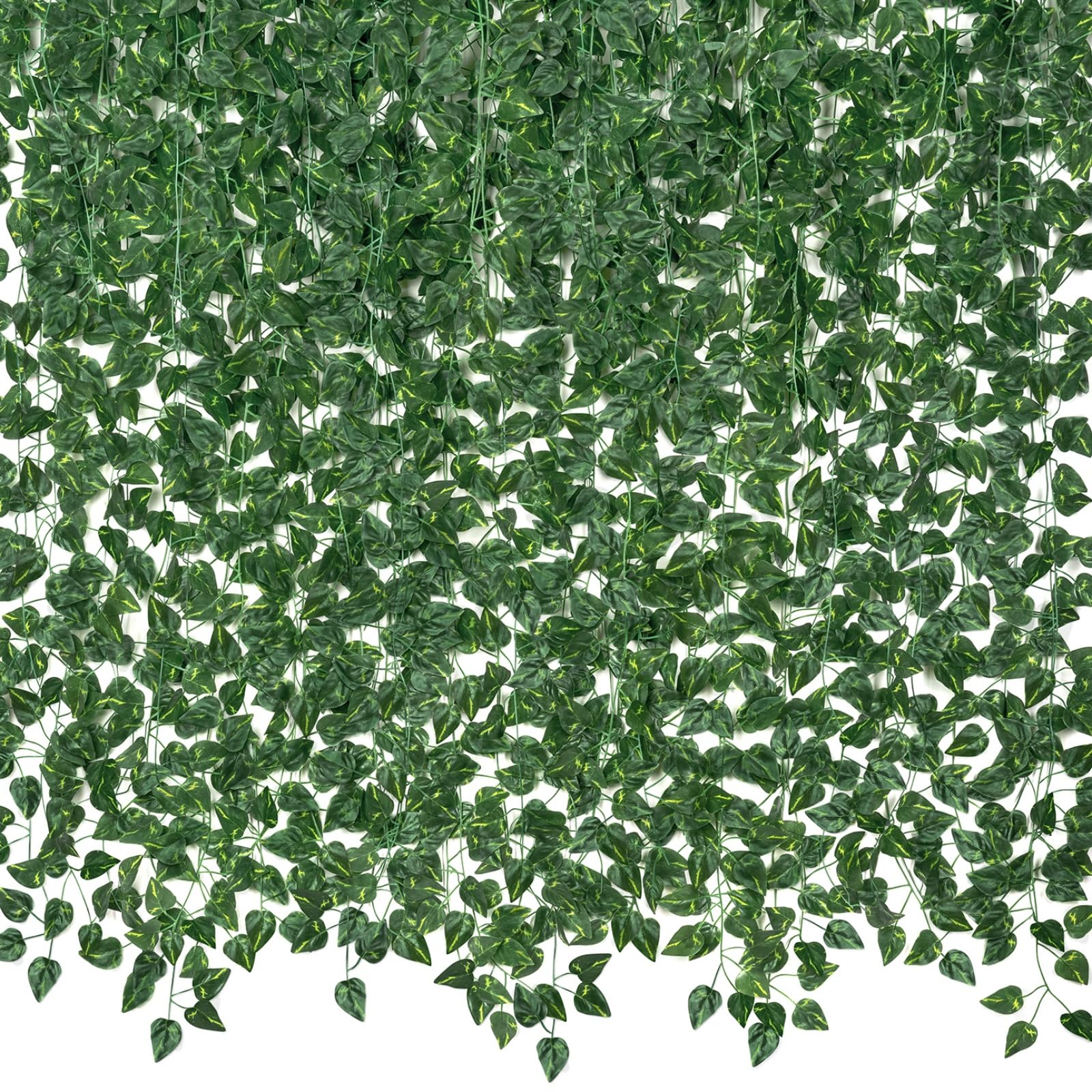 CQURE artificial ivy garland 672ft for lush room decor and events