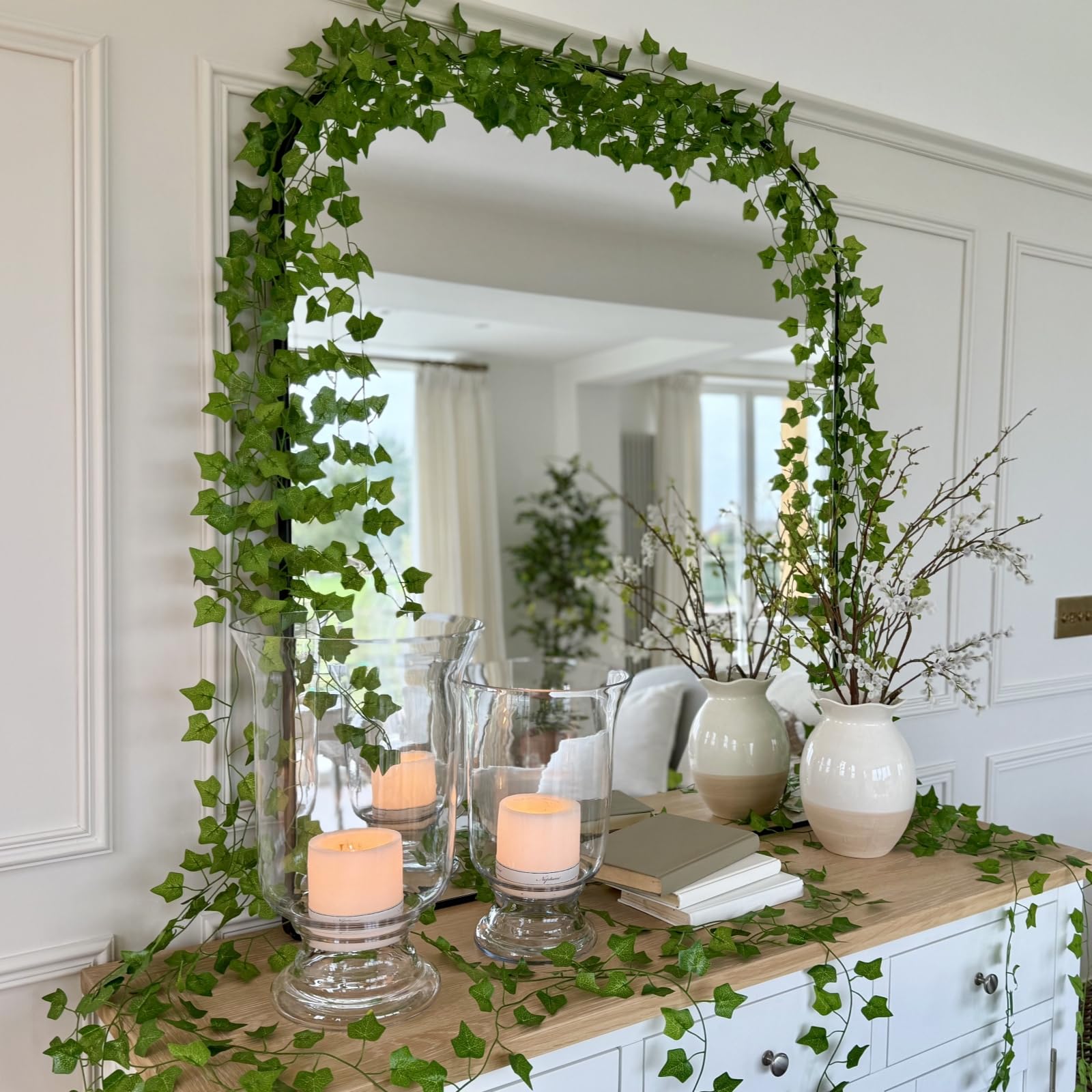 CQURE 7 ft ivy vine close-up foliage