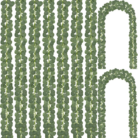 CQURE eucalyptus garland 7ft length for versatile wedding backdrops.