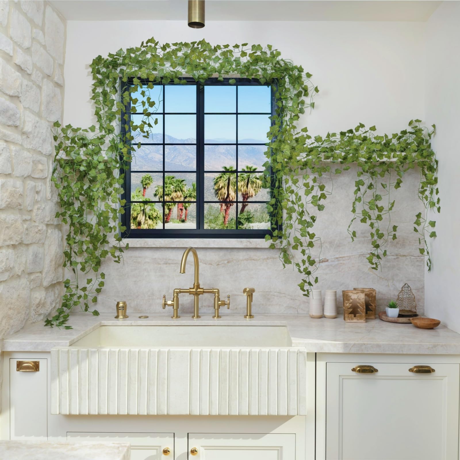 CQURE hanging ivy vines displayed for event decor