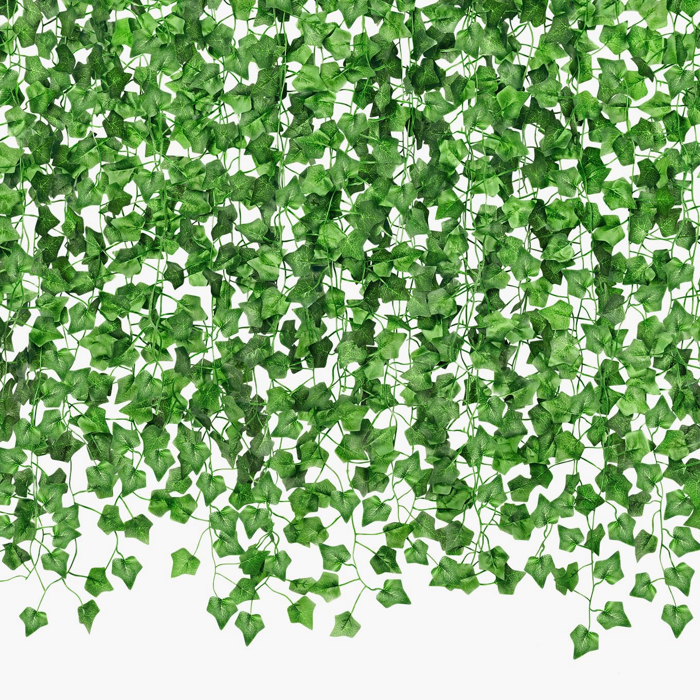 CQURE ivy garland 672ft total length for versatile wall decoration and easy installation.