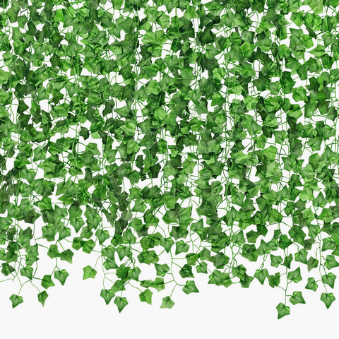 CQURE ivy garland 672ft total length for versatile wall decoration and easy installation.