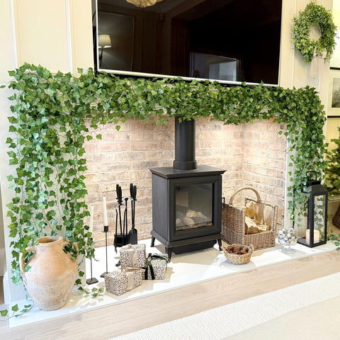 CQURE ivy garland hanging decor for garden or patio spaces.