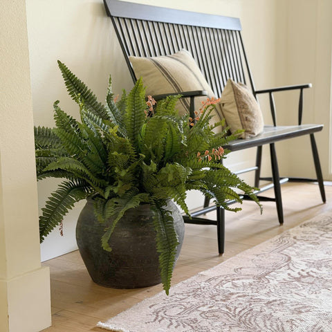 CQURE large artificial fern suitable for living room display