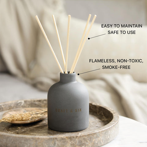 Gift-ready packaging for Craft & Kin Santal Woods diffuser