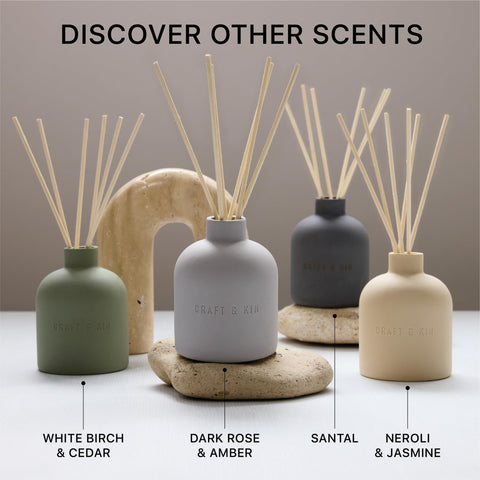Minimalist gift-ready diffuser box featuring Craft & Kin design