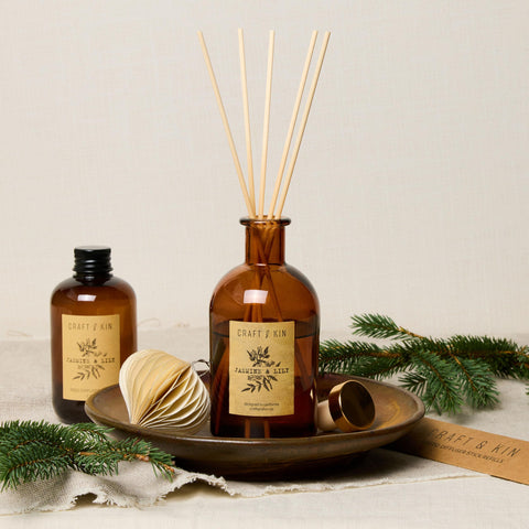 Jasmine and Lily essential oil bottle showing natural aromatics