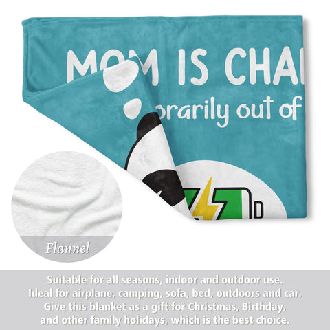 Craftique Mom's Charging Blanket detailed stitching, durable construction