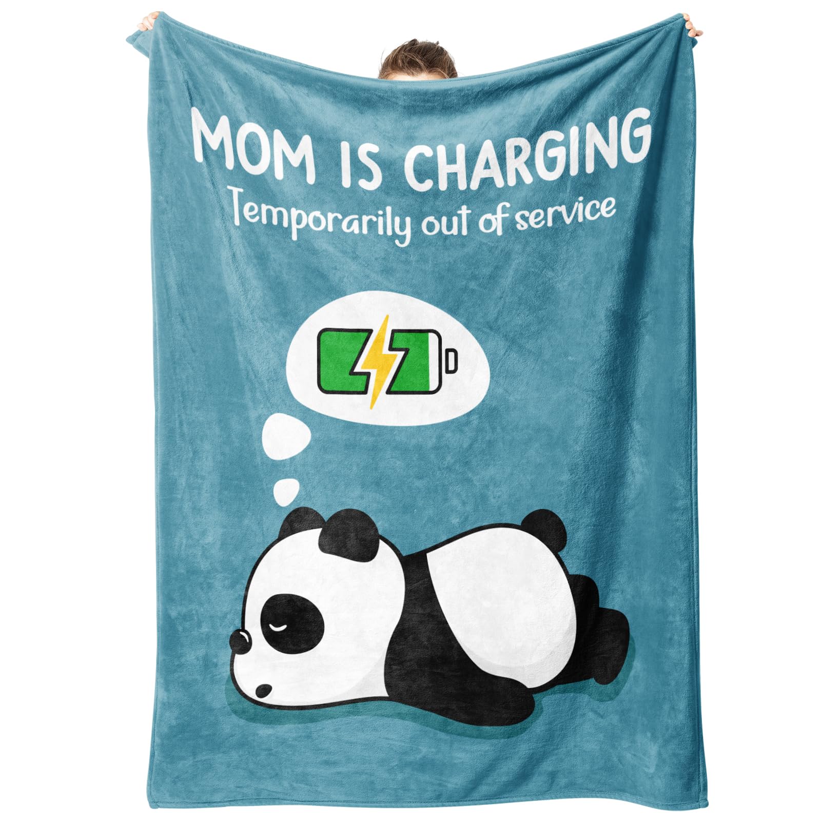 Craftique Mom's Charging Blanket hero view, a cozy gift idea for moms