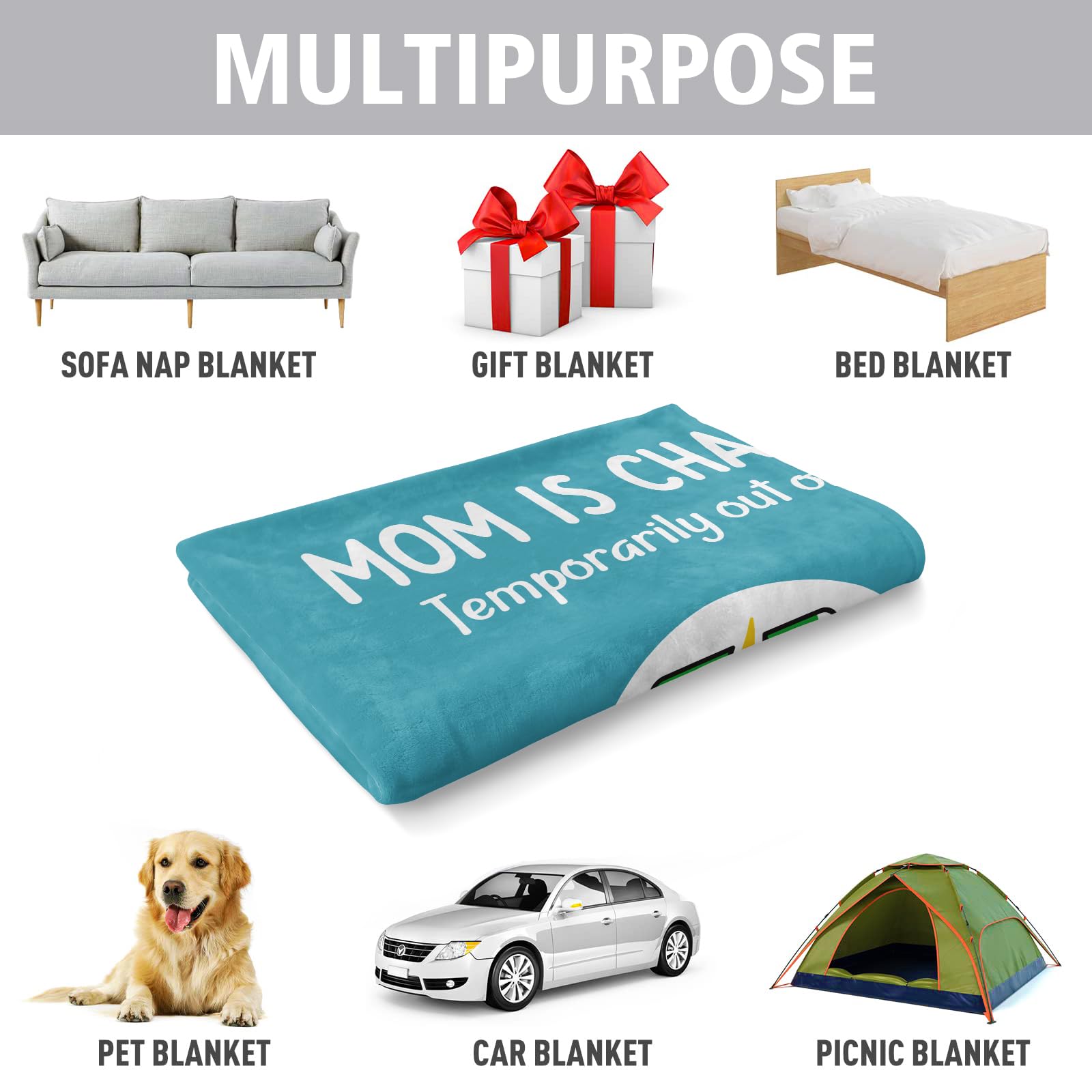 Craftique Mom's Charging Blanket travel-ready image, easy to pack for trips