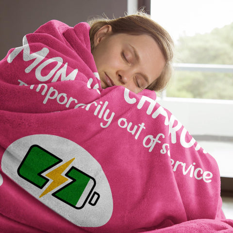 Craftique Mom's Charging Blanket folded — compact size ideal for travel