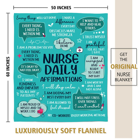 Craftique nurse easy-care blanket ready for daily use in laundry-friendly fabric