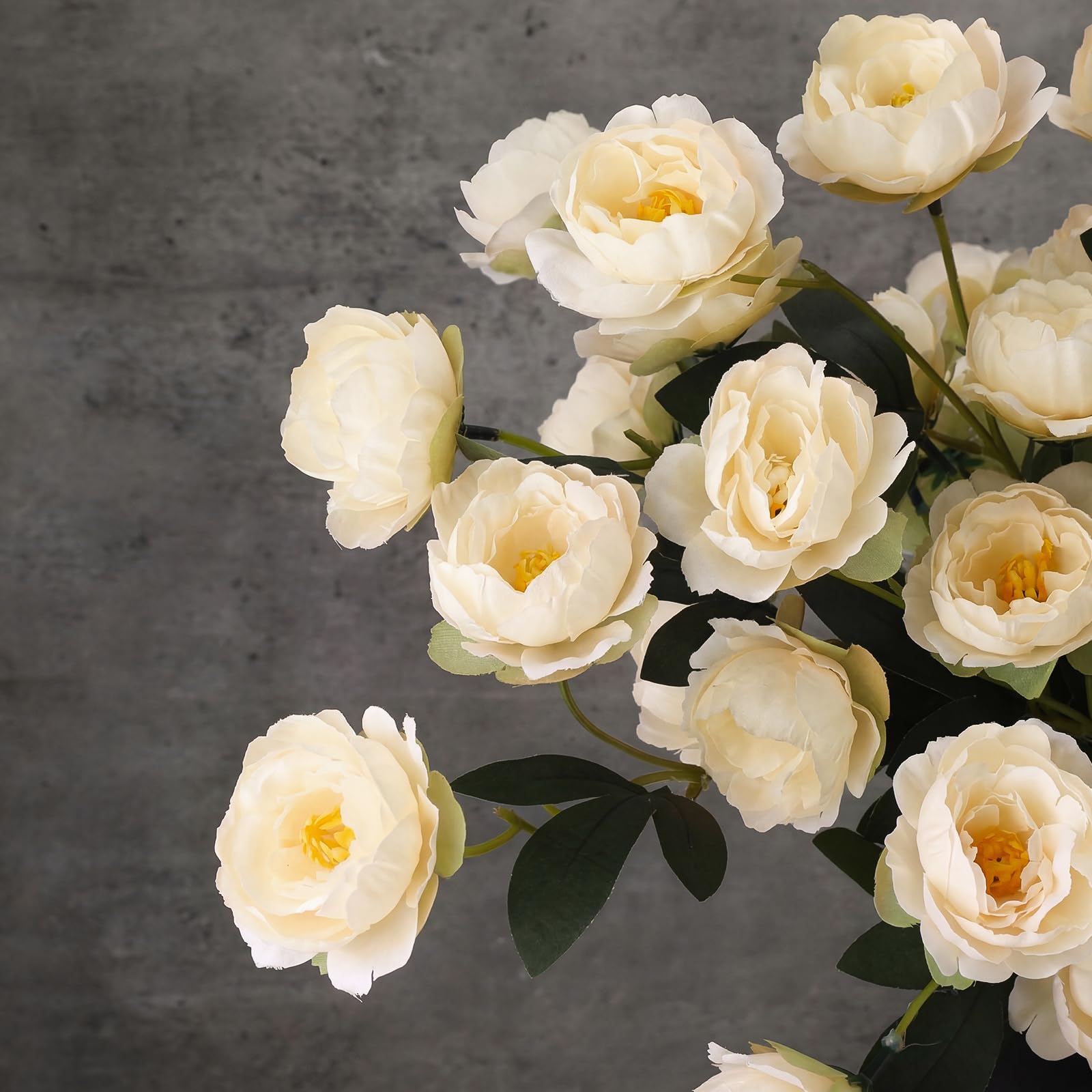 Craftsatin 42 silk peony heads provide lush, maintenance-free vase filler.