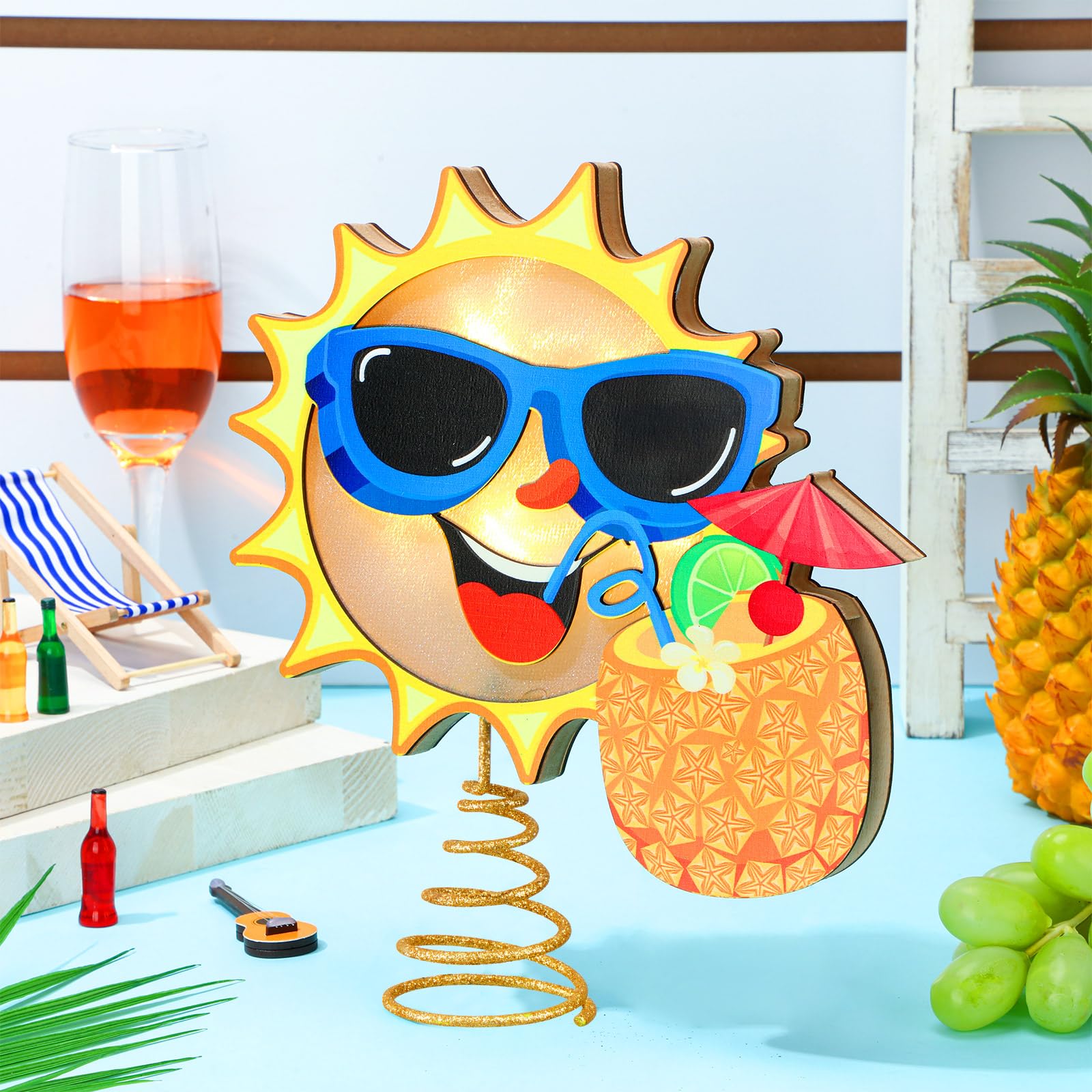 Craftsatin battery-powered summer topper offers cordless placement options.