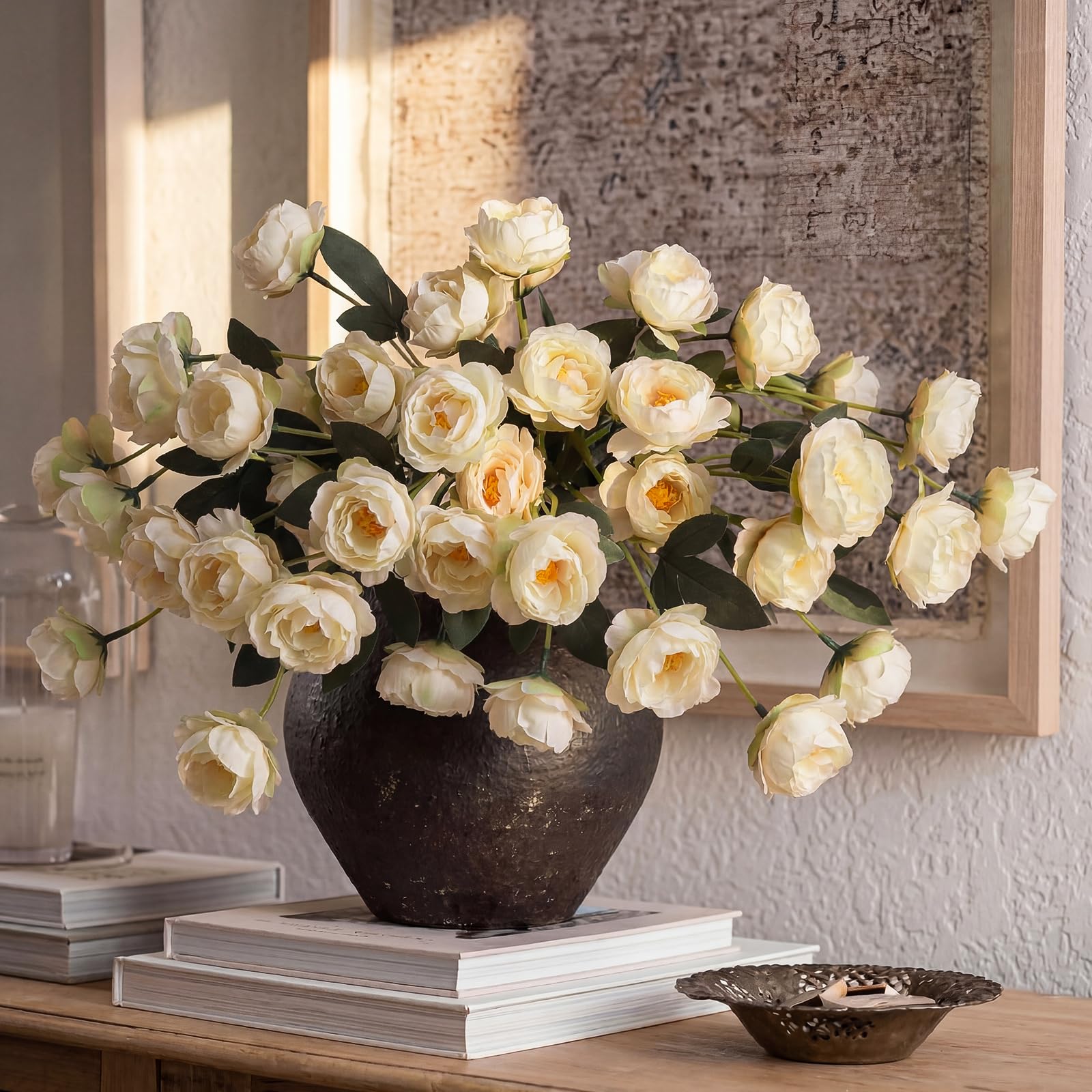 Craftsatin long 32-inch stems ideal for tall floor vases.