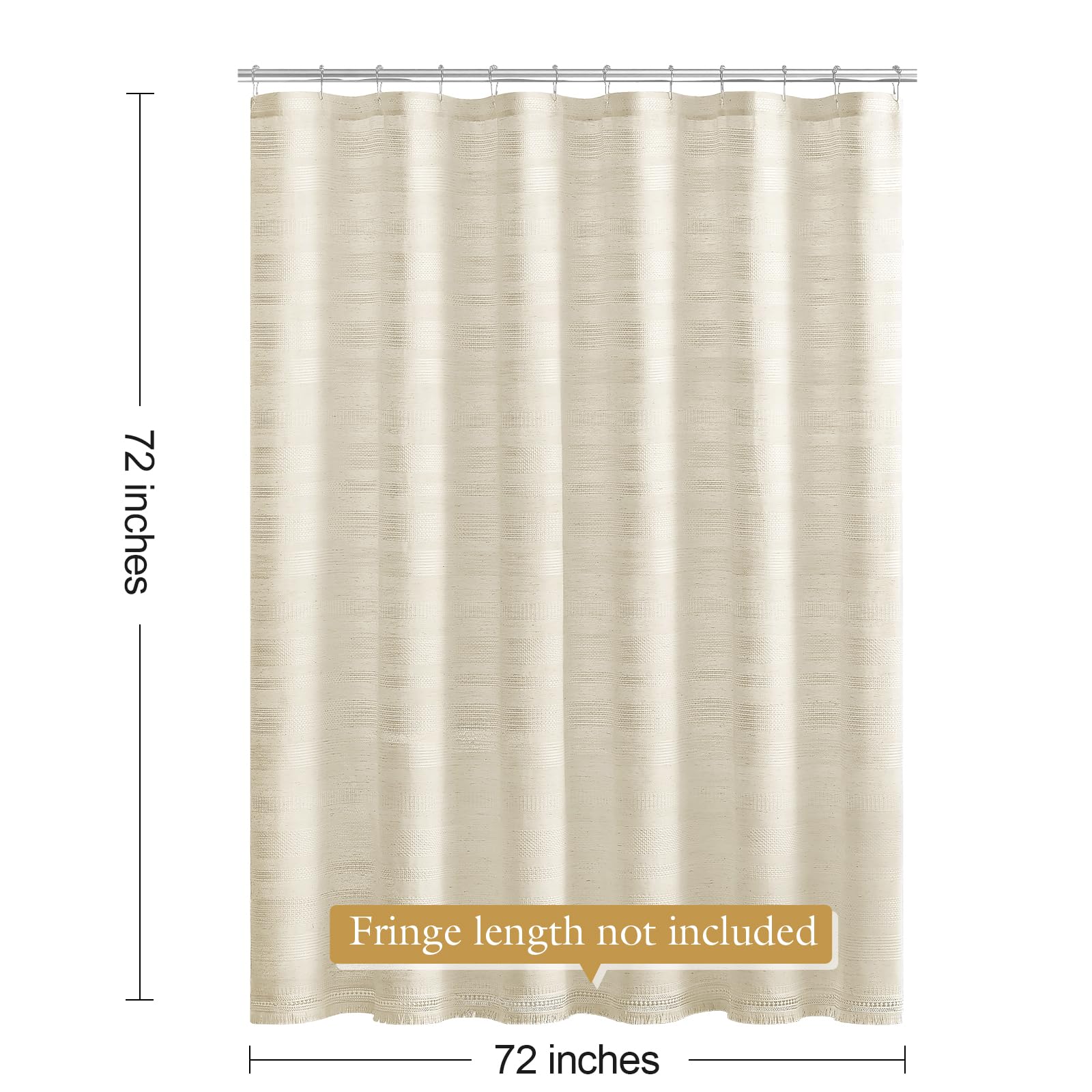 Craidlela boho ambiance curtain boosts warm, inviting bathroom styling