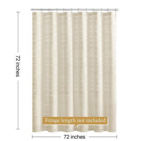 Craidlela boho ambiance curtain boosts warm, inviting bathroom styling