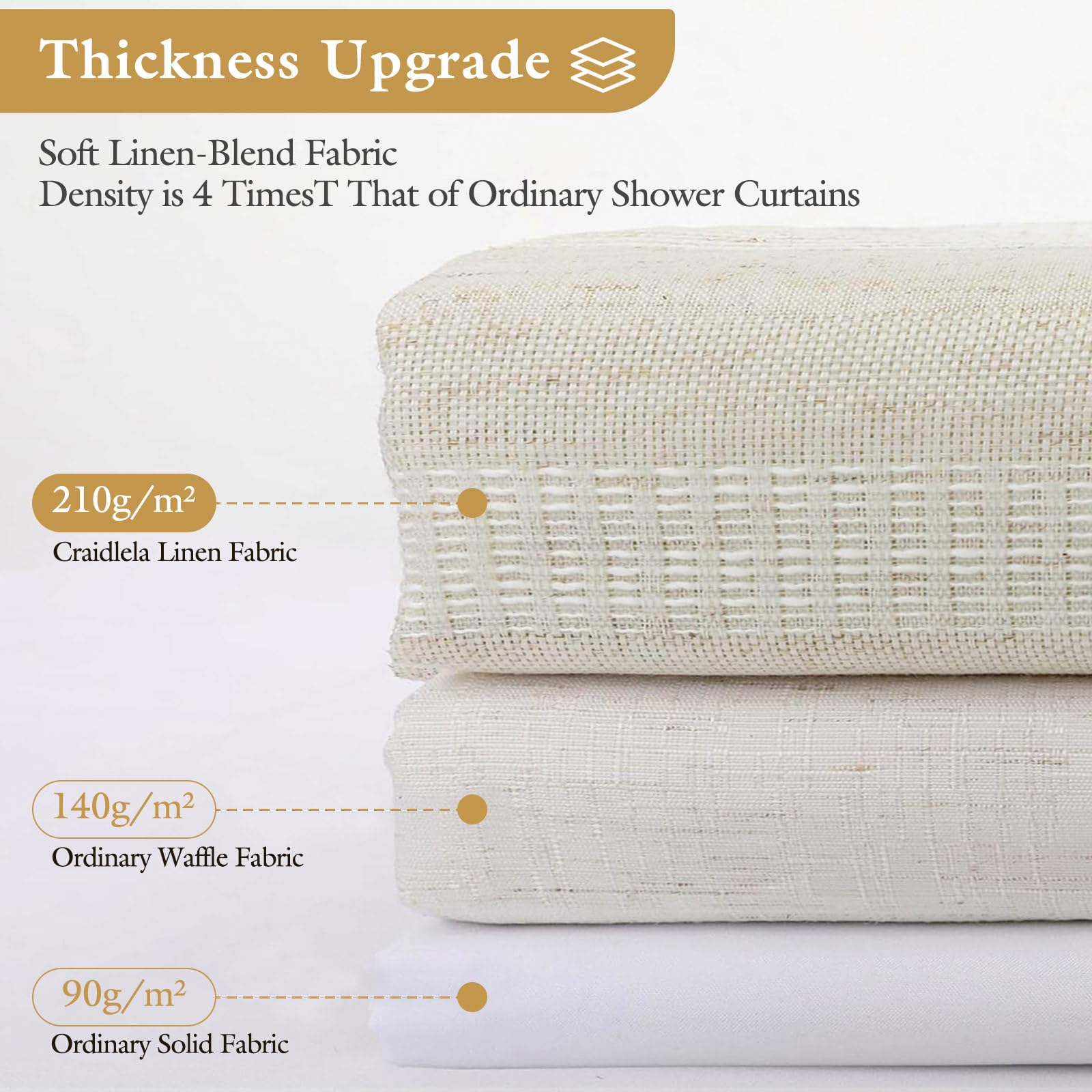 Craidlela tassel-detail curtain adds decorative flair to a cozy bathroom space