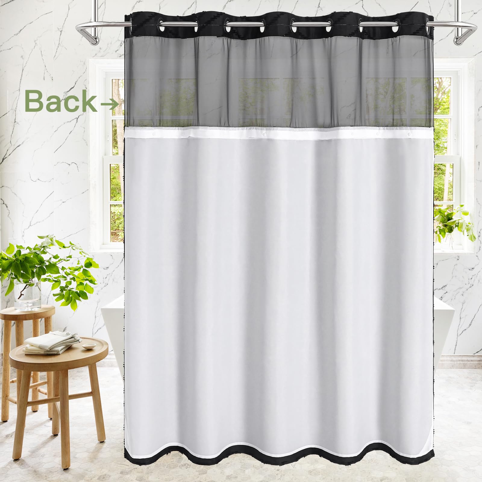 Craidlela tufted chevron texture detail enhancing modern bathroom style.
