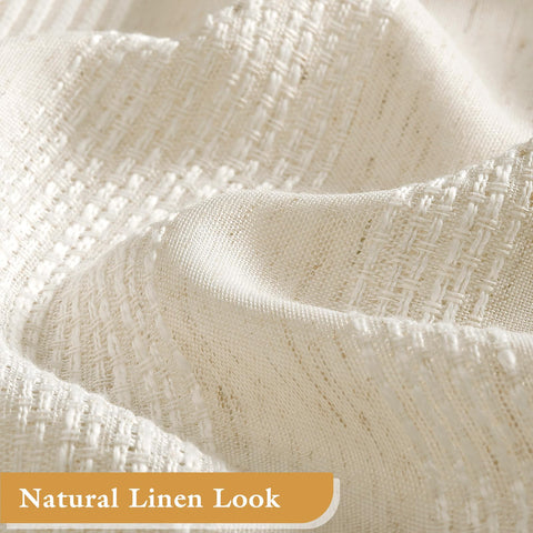 Craidlela linen-polyester blend closeup shows durable, easy-care fabric