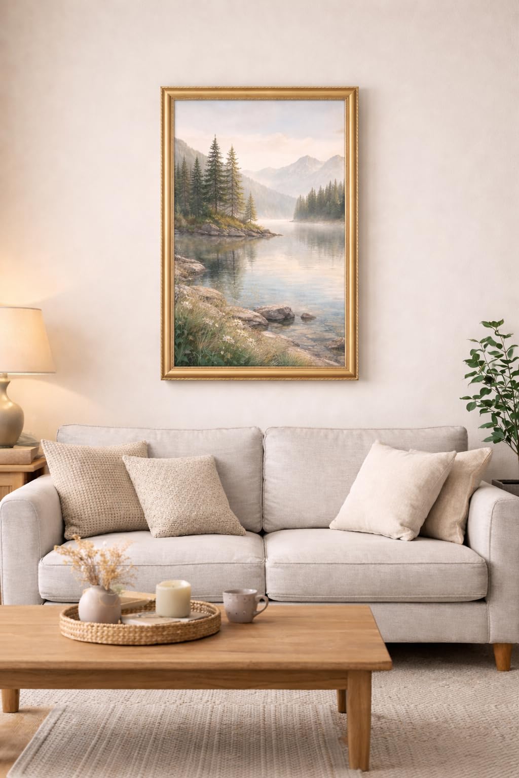 Craig Frames plexiglass face 24x36 protects artwork while maintaining clarity.