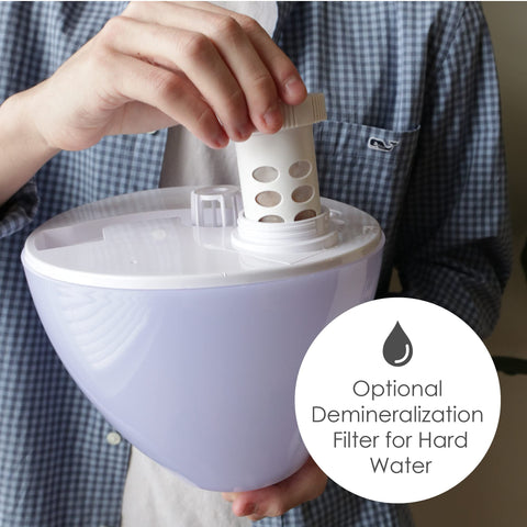 Crane Drop Shape humidifier with auto-shut-off safety feature.