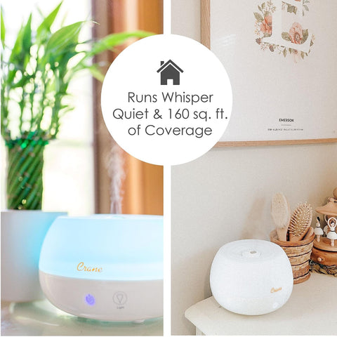 Crane optional essential oil tray diffuser for relaxing scents.