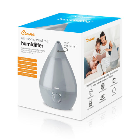 Crane humidifier with aromatherapy options for subtle scents