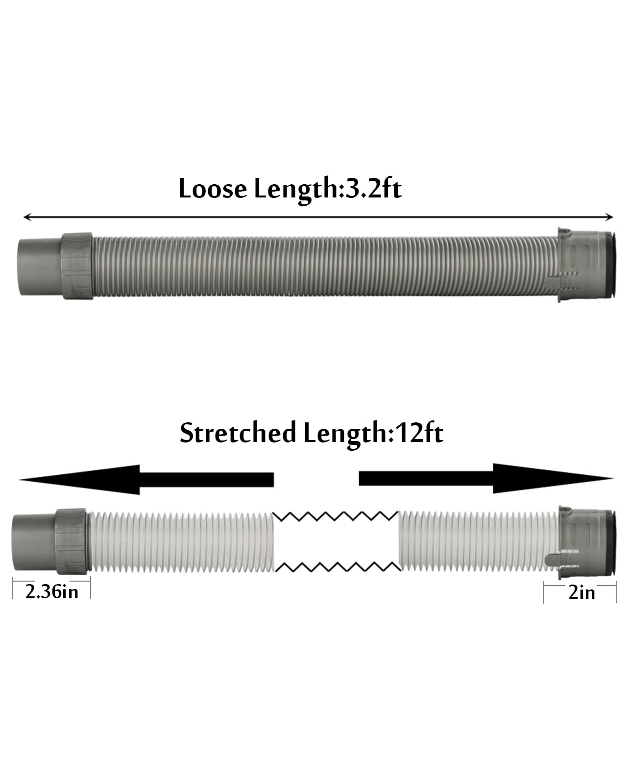 CRAVERLAND hose demonstrates extended-length feature ideal for corners and under furniture