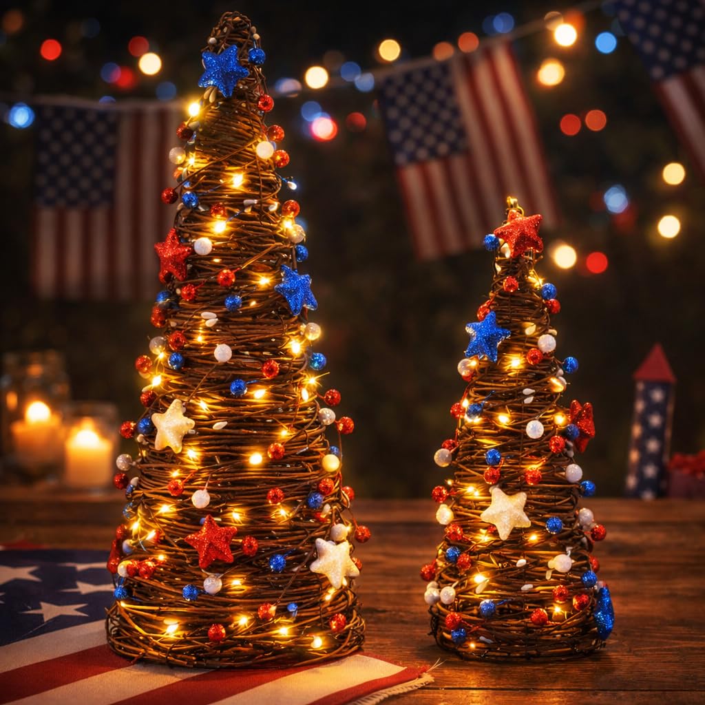 CRCZK rustic farmhouse texture blends with glitter stars and berry accents.