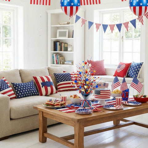 CRCZK independence day centerpiece with stars and berries for celebrations
