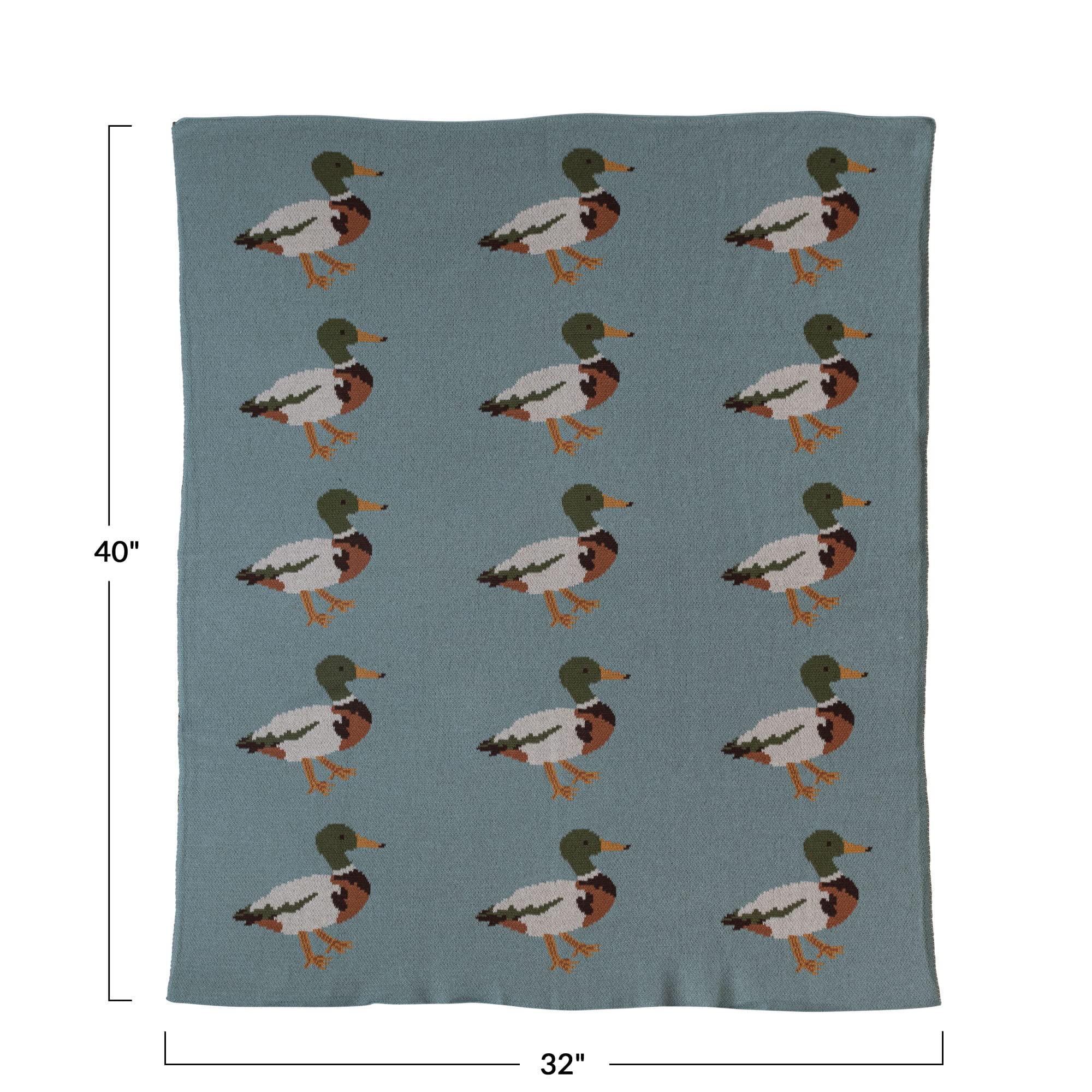 Creative Co-Op baby blanket on rocking chair creates a cozy accent.