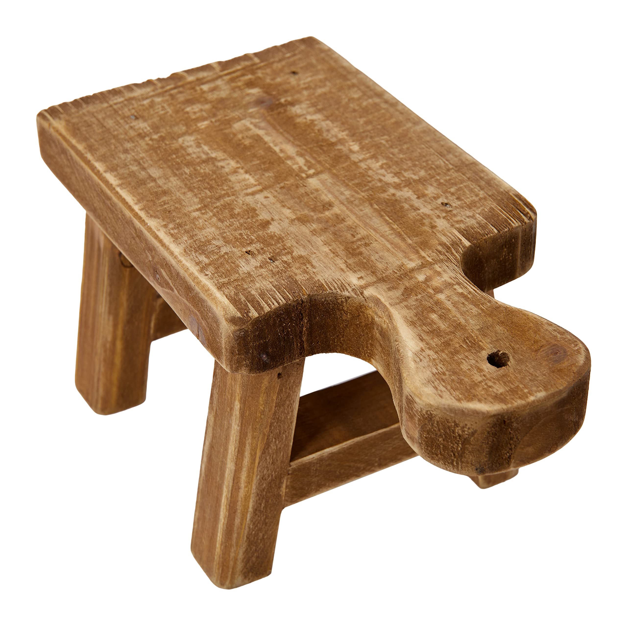 Creative Co-Op decorative stand small pedestal for showcasing decorative objects.