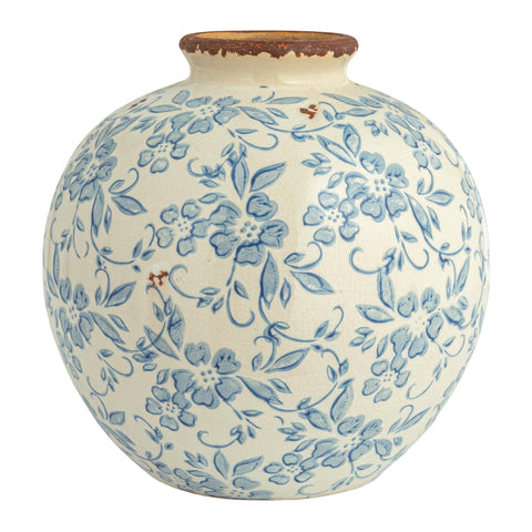 Creative Co-Op DF2720 8-inch vase provides balanced dimensions for centerpieces.