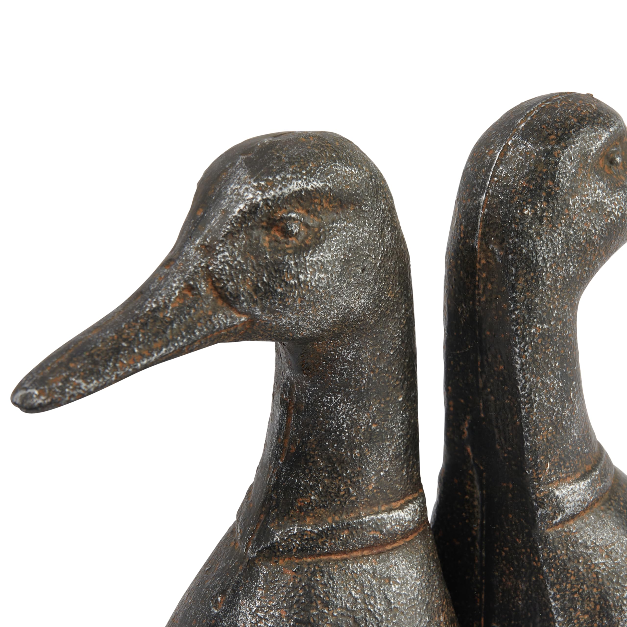Creative Co-Op duck head bookend distressed finish adds antique charm