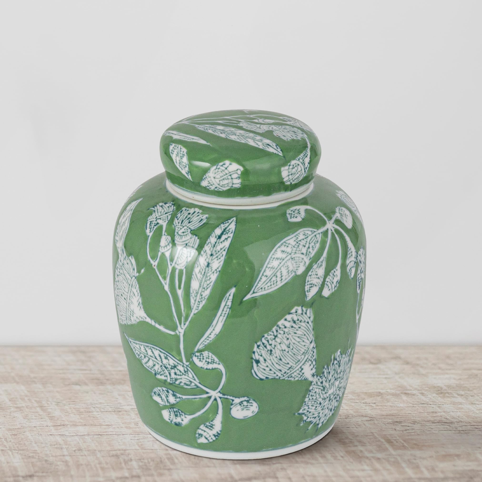 Creative Co-Op ginger jar opening diameter 2.25 inches suited for decorative items.