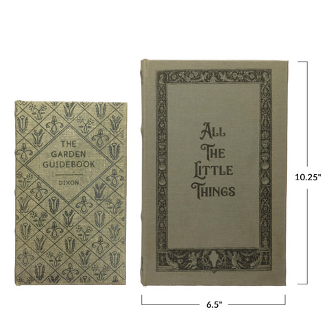 Creative Co-Op two-box set featuring All The Little Things and The Garden Guidebook for versatile decor.