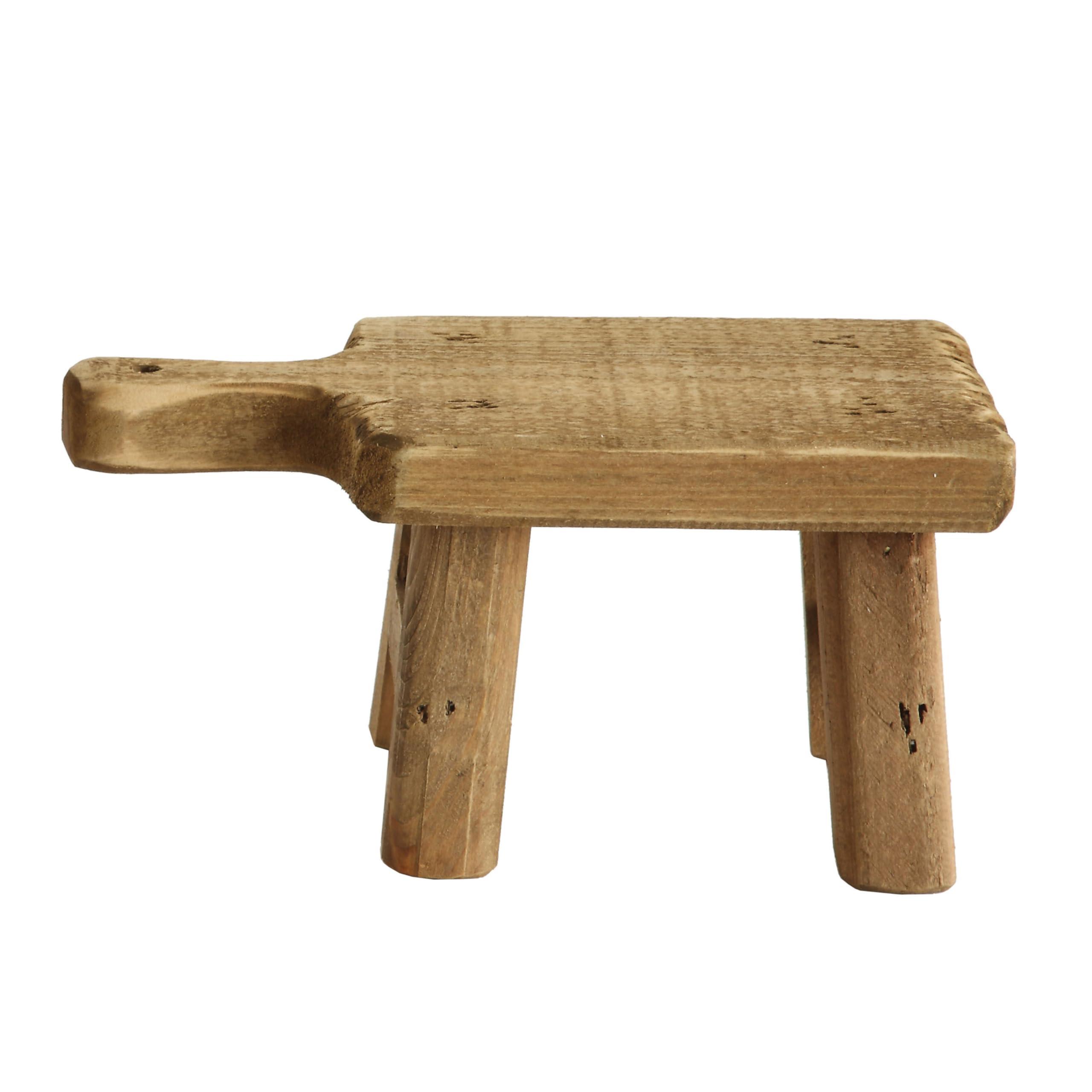 Creative Co-Op mini-table-decor pedestal enhances a tabletop scene.