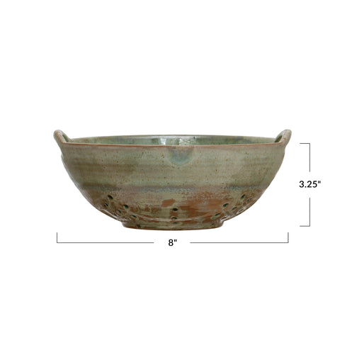 Creative Co-Op 100% stoneware berry bowl emphasizes sturdy daily use.