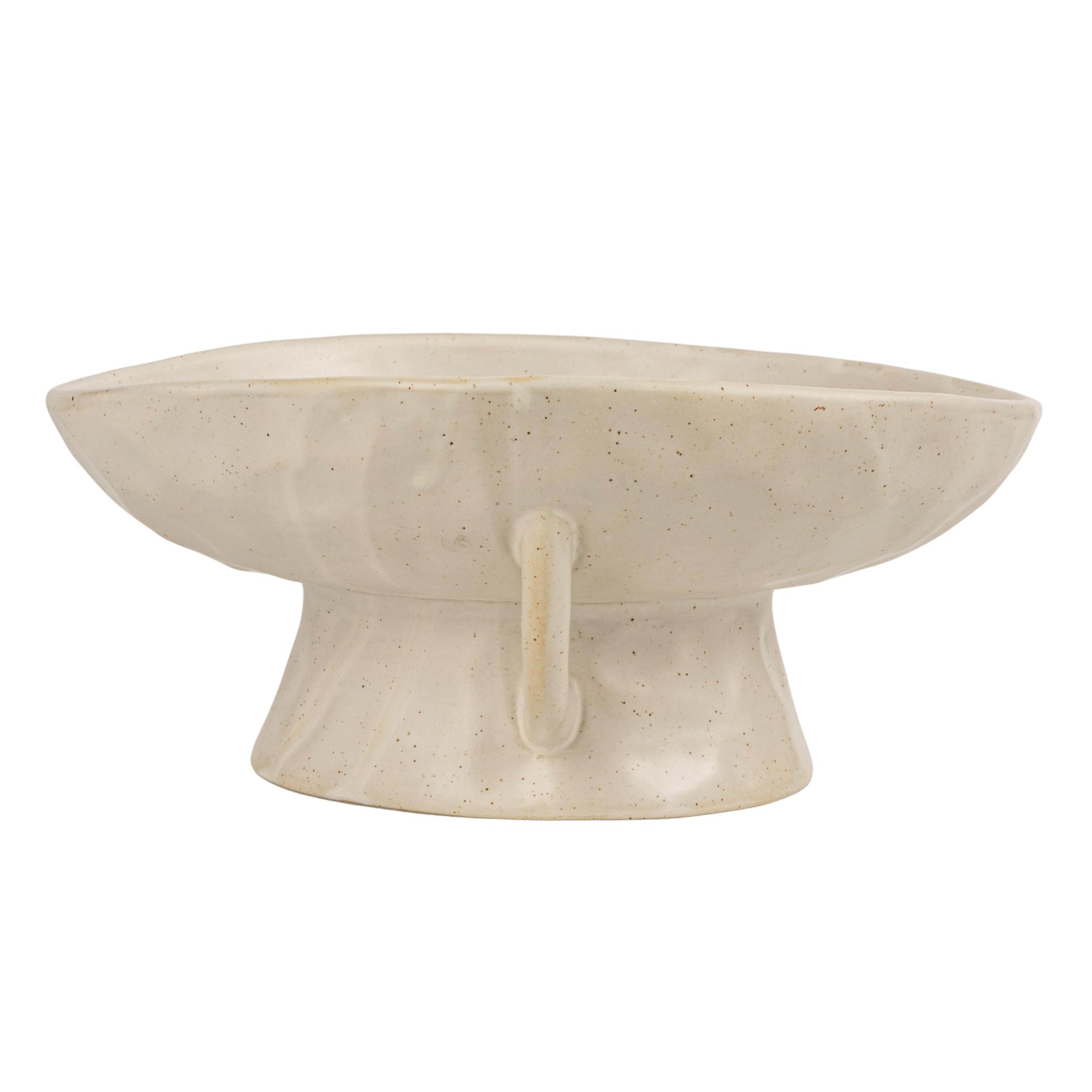 Creative Co-Op stoneware bowl on countertop adds decorative charm