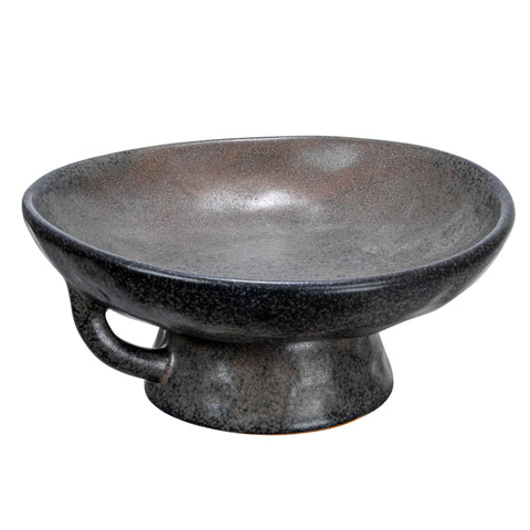 Creative Co-Op stoneware bowl side view highlighting durable material for daily serving