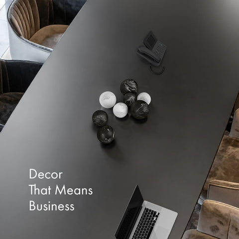 Creative Scents large 2-8in ball as table centerpiece focal point.