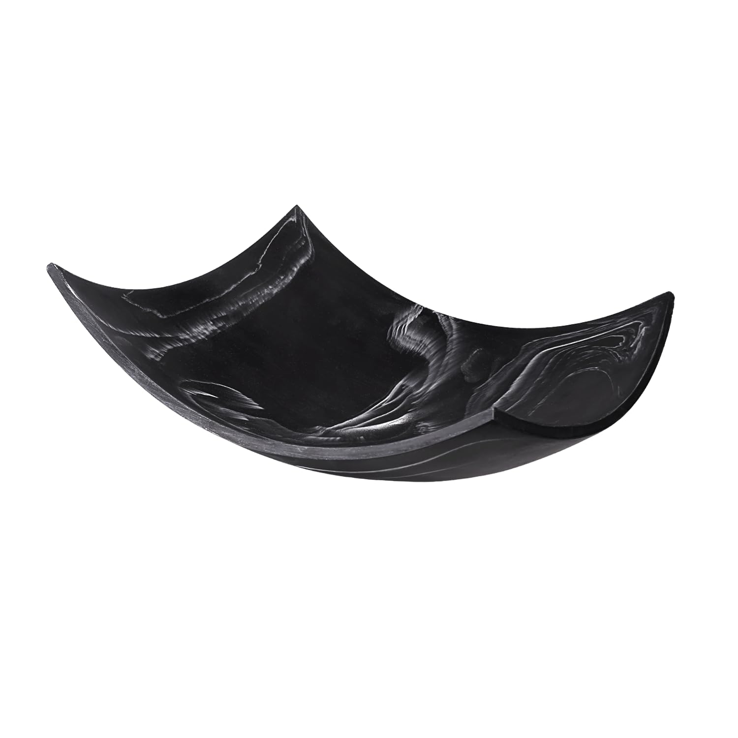 Creative Scents decorative bowl with black marble look, adds elegance to any space.