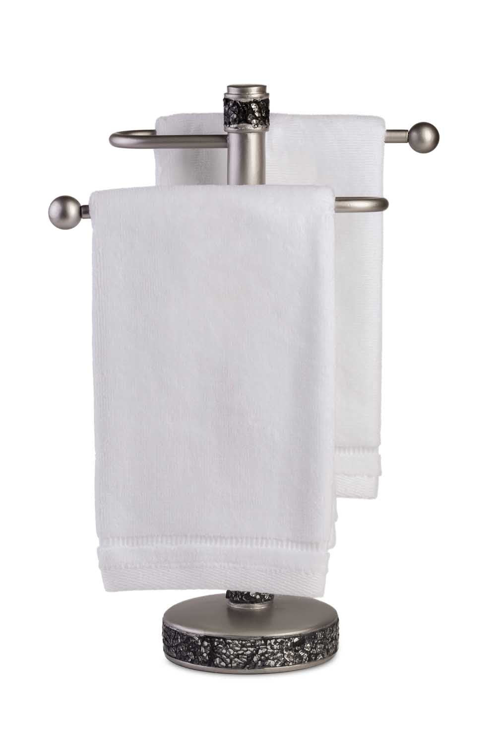 Creative Scents cotton fingertip towel set by the guest bath, gift-ready