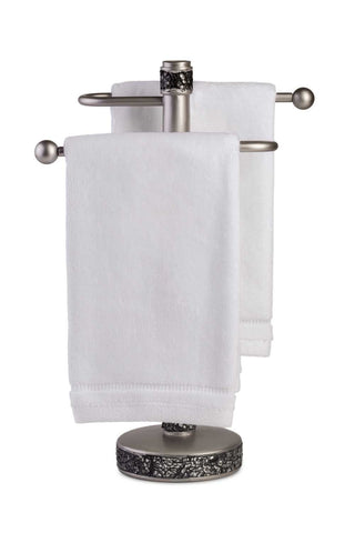 Creative Scents cotton fingertip towel set by the guest bath, gift-ready