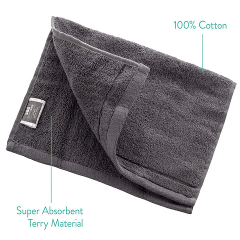 Creative Scents cotton towels with finished edges resist unraveling for long-lasting bathroom decor.