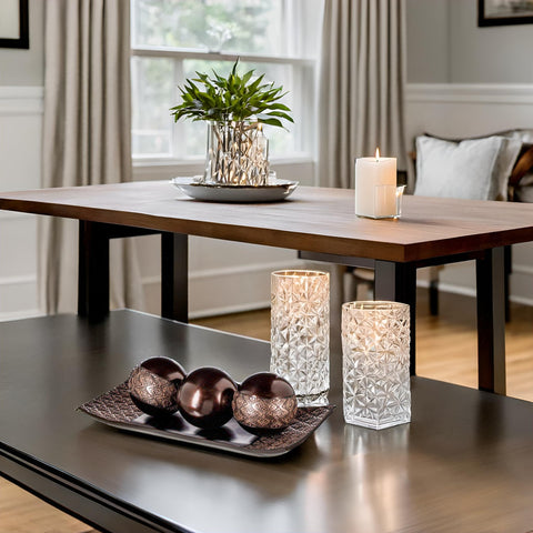 Creative Scents Dublin Brown Orbs on entryway console, adds instant charm.